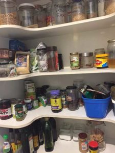 scallop shelves pantry